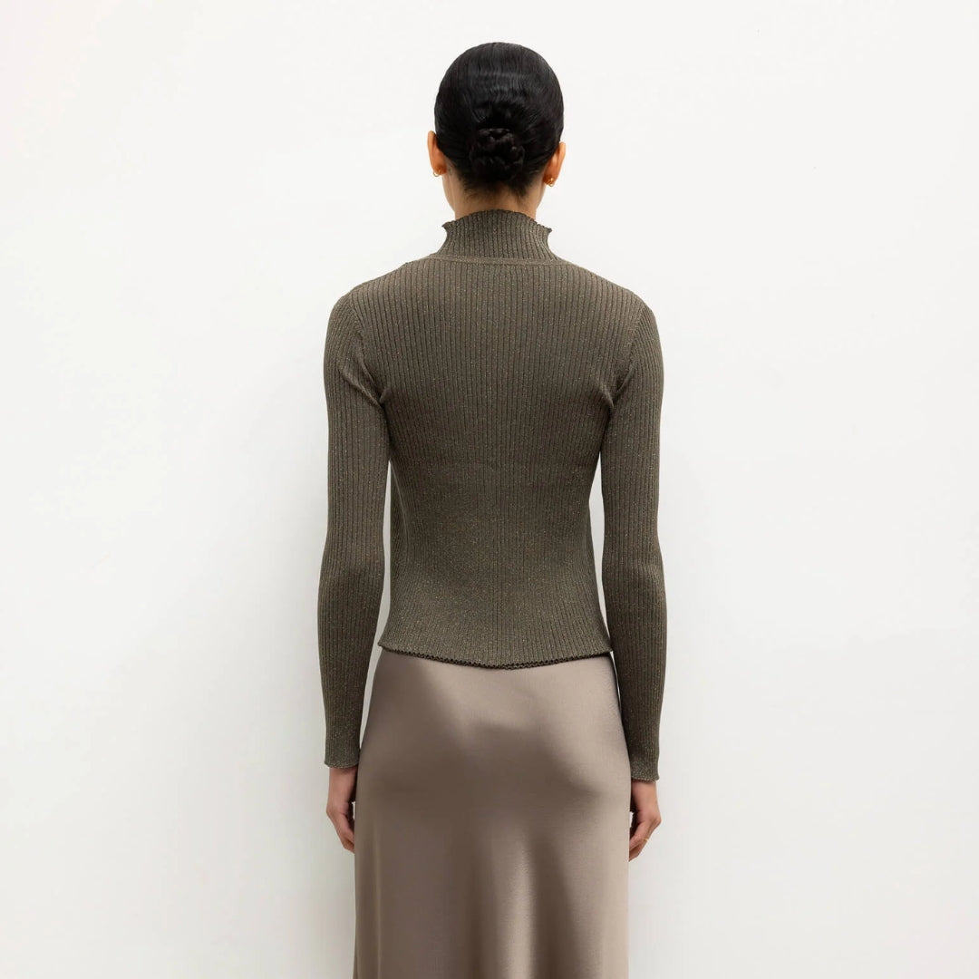 The Blake Rib Crew Cardigan