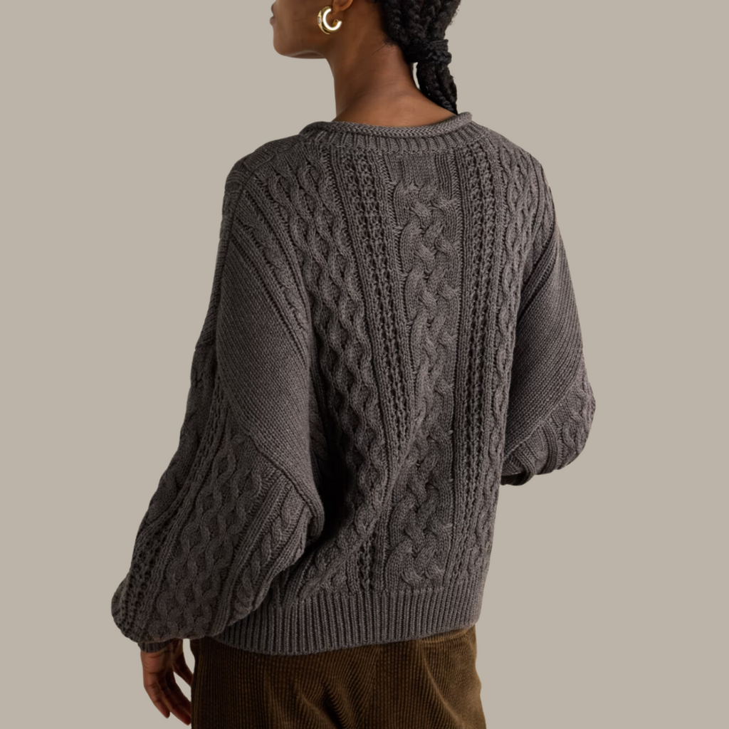 Cable Knit Cotton Sweater