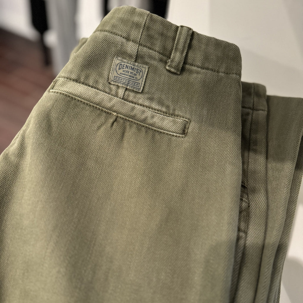 Teri Wideleg Twill Work Pant