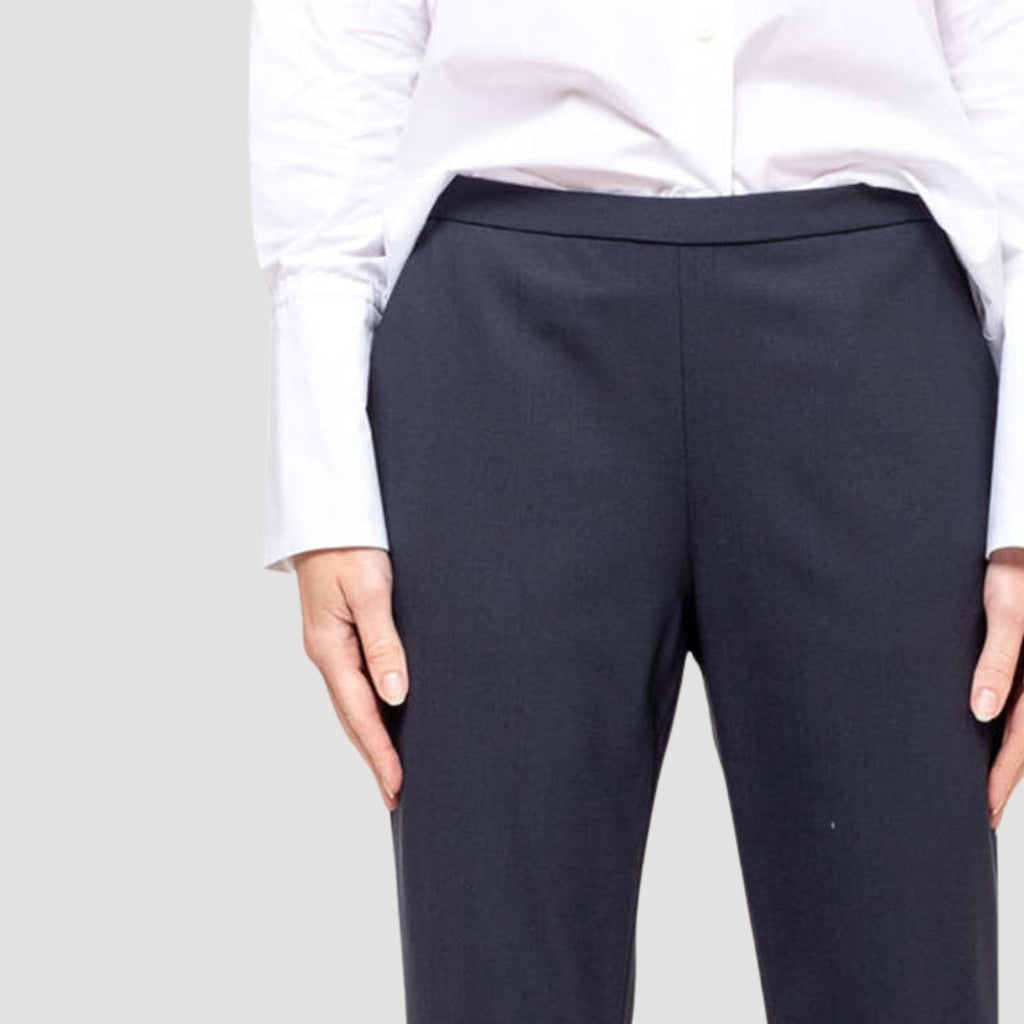 Slim Pull on Pant - Navy