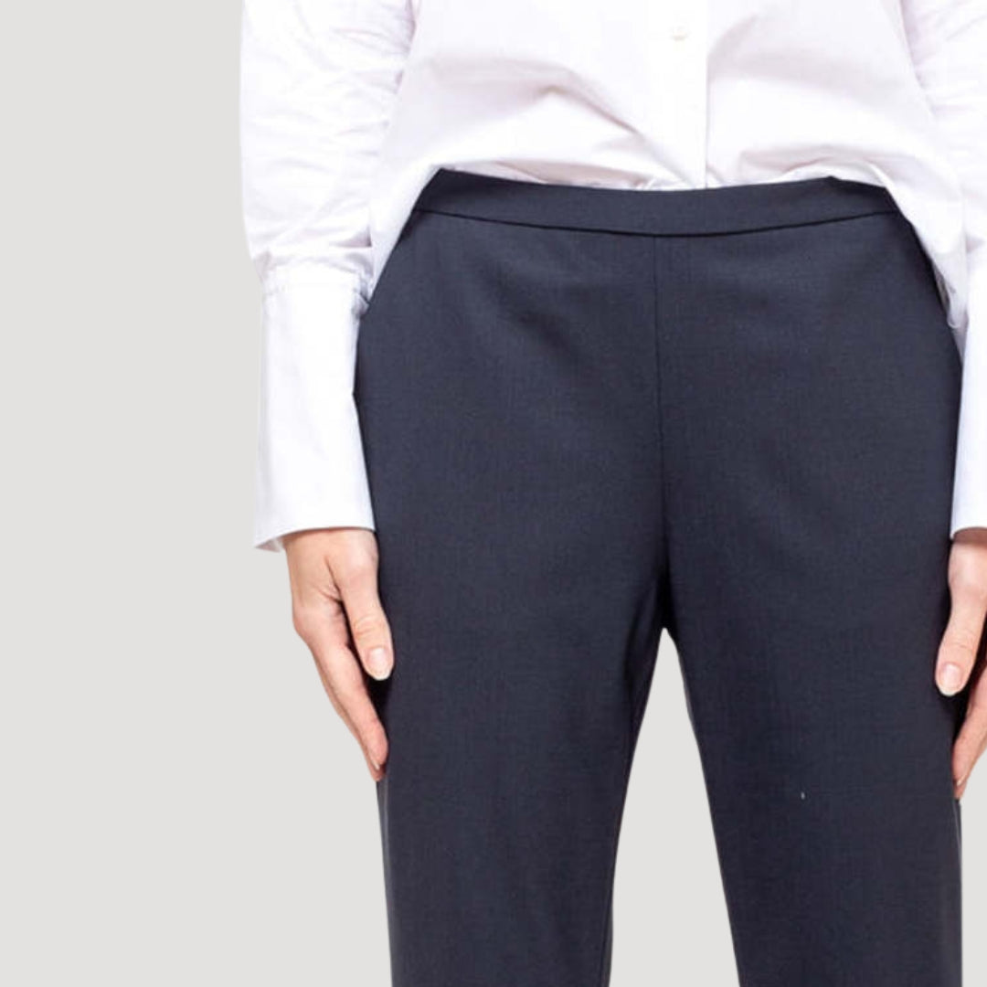 Slim Pull on Pant - Navy