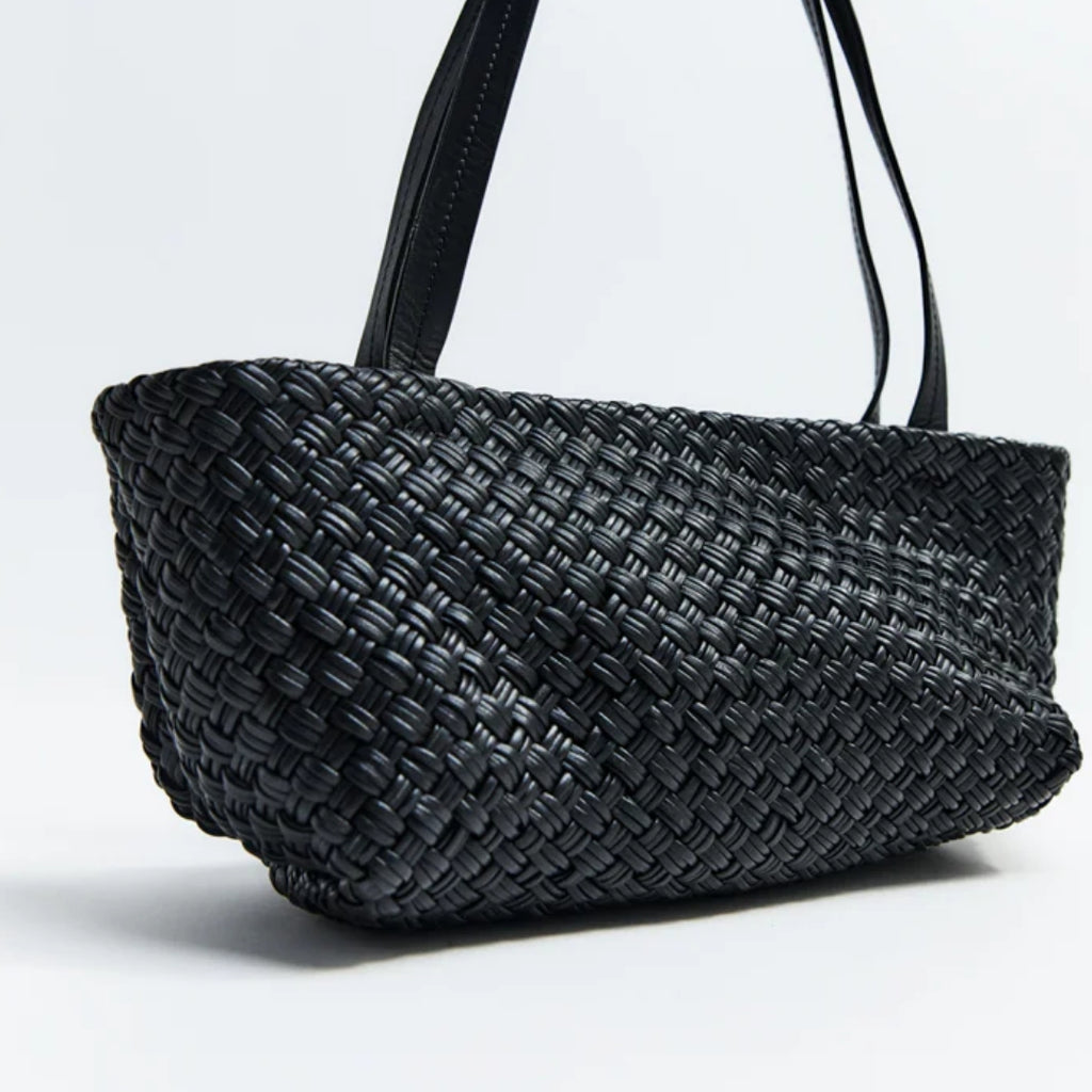 Petit Woven Trapeze Bag