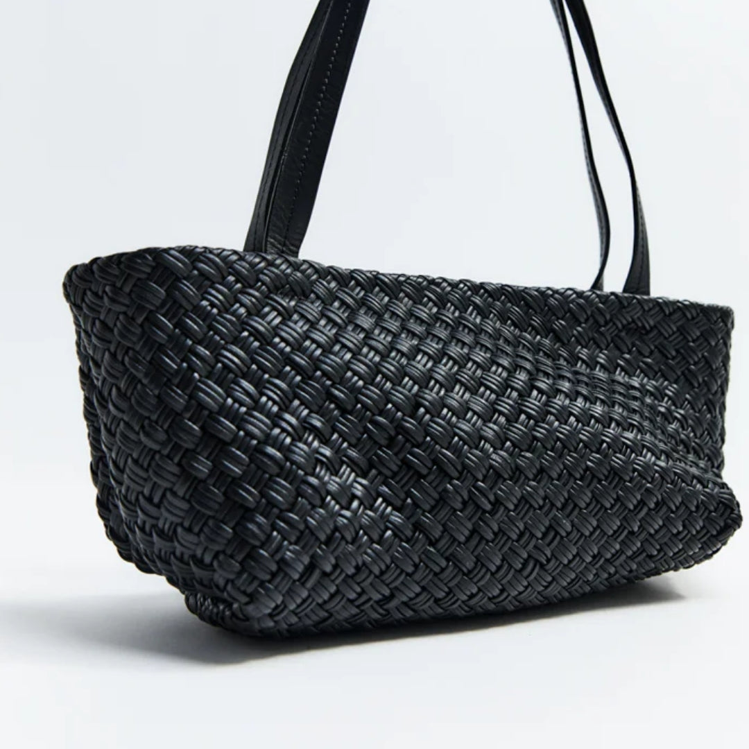 Petit Woven Trapeze Bag