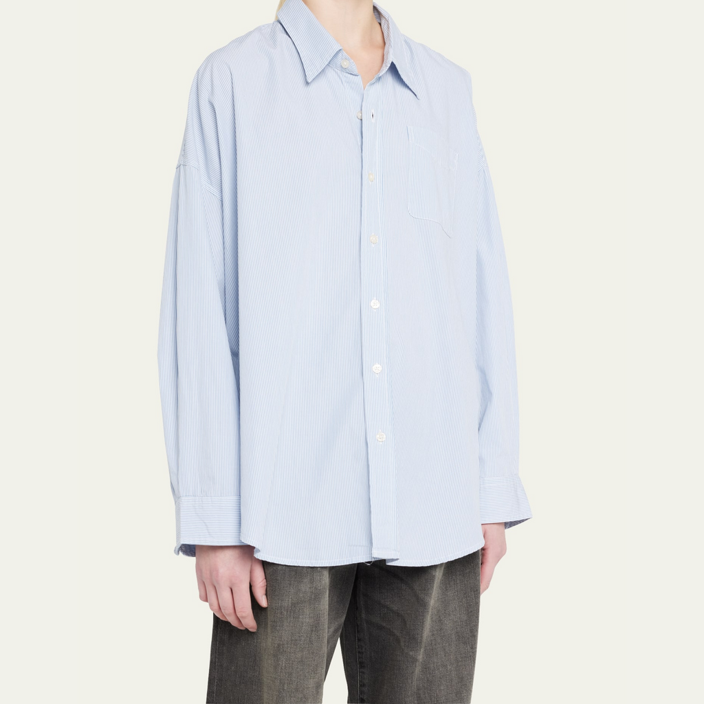 Boyfriend Button Down Oxford Stripe