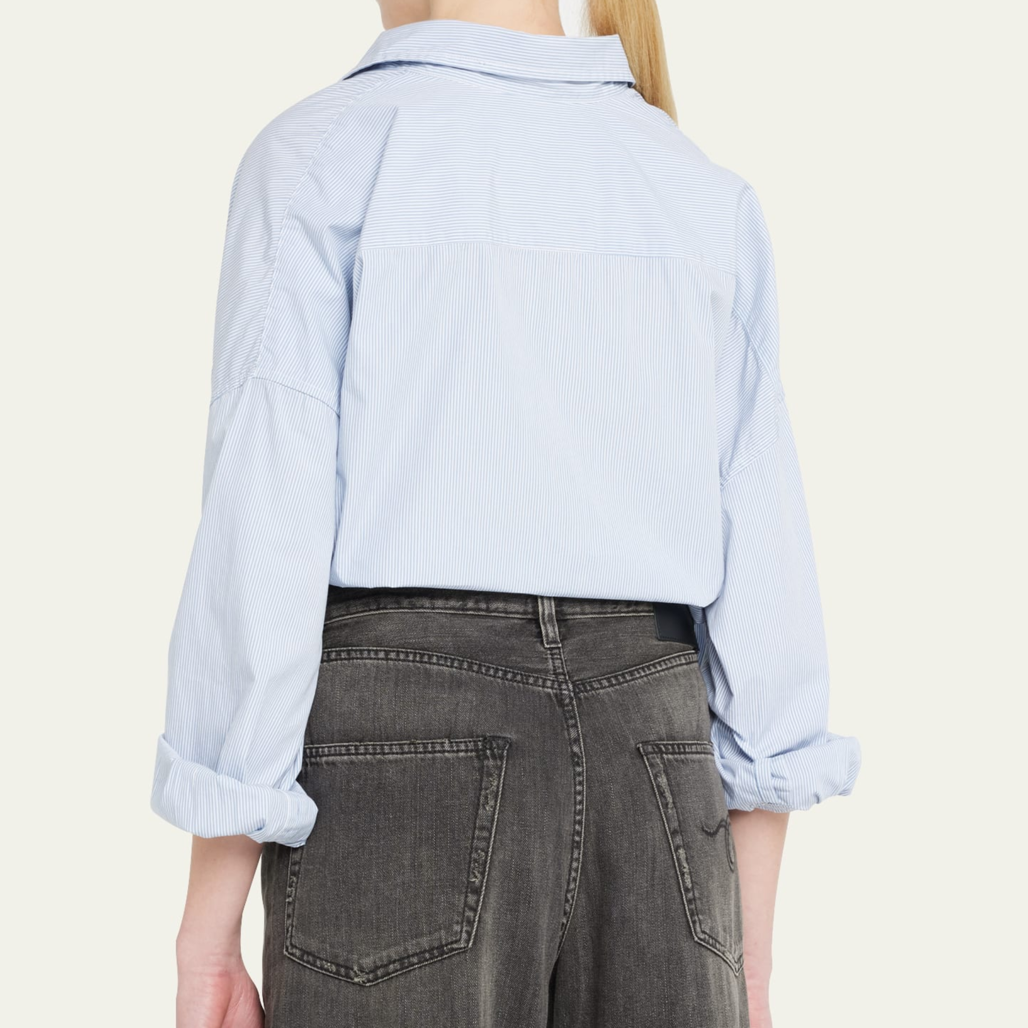 Boyfriend Button Down Oxford Stripe