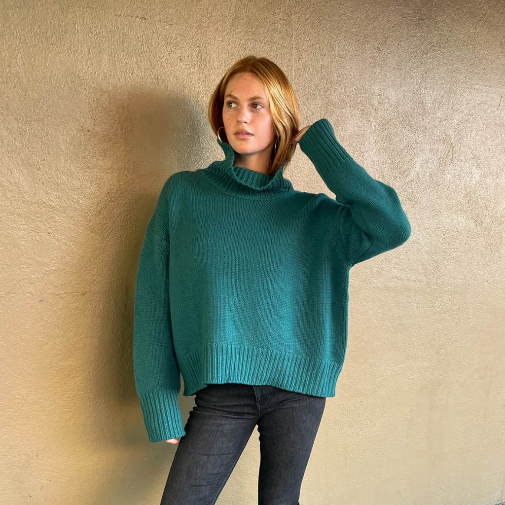 Scarlett Cashmere Mockneck Sweater