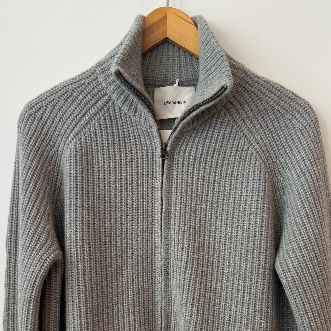 Sadie Cashmere Zip Up Sweater